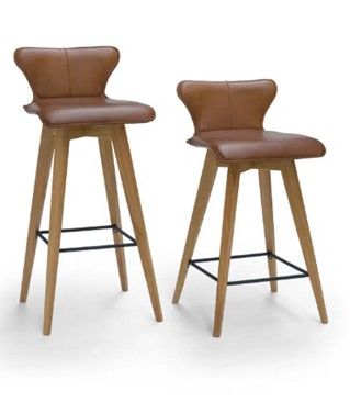 Spin L BAR STOOL LEATHER (AVAILABLE TWO SIZES)