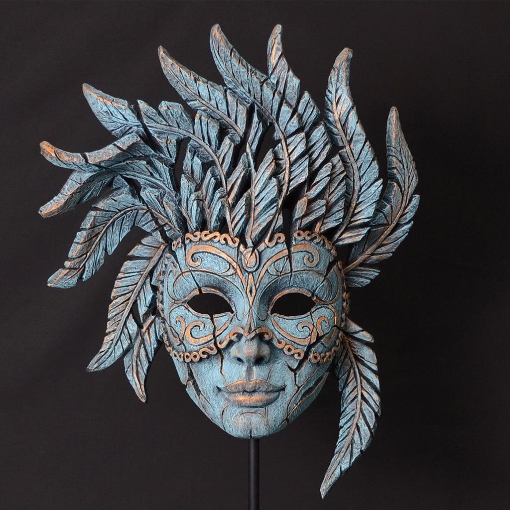 Venetian Carnival Mask - Teal