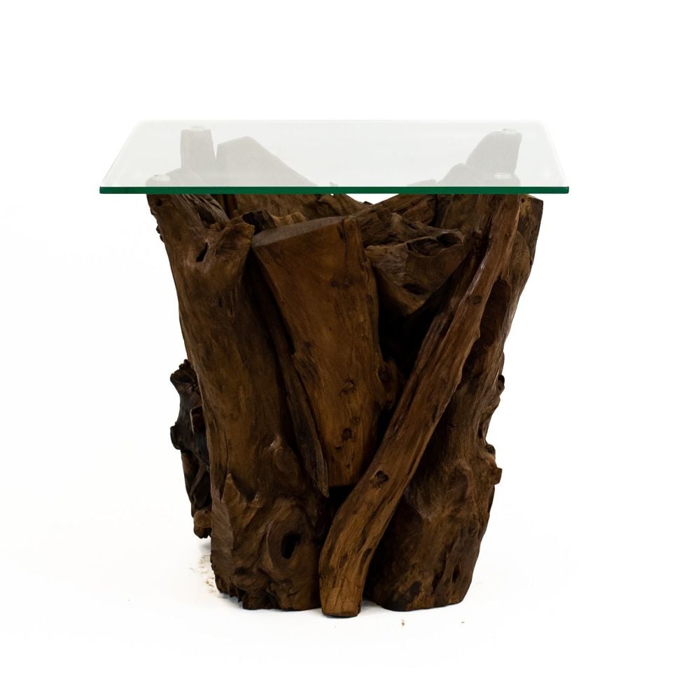 Teak Root Side table- Square