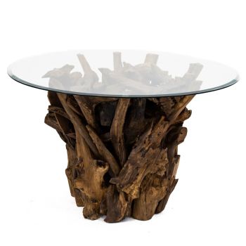Teak Root Round Coffee Table SPECIAL PRICE WAS £469 NOW £299 Limited stock.
