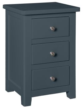 Burford Blue 3 Drawer Bedside