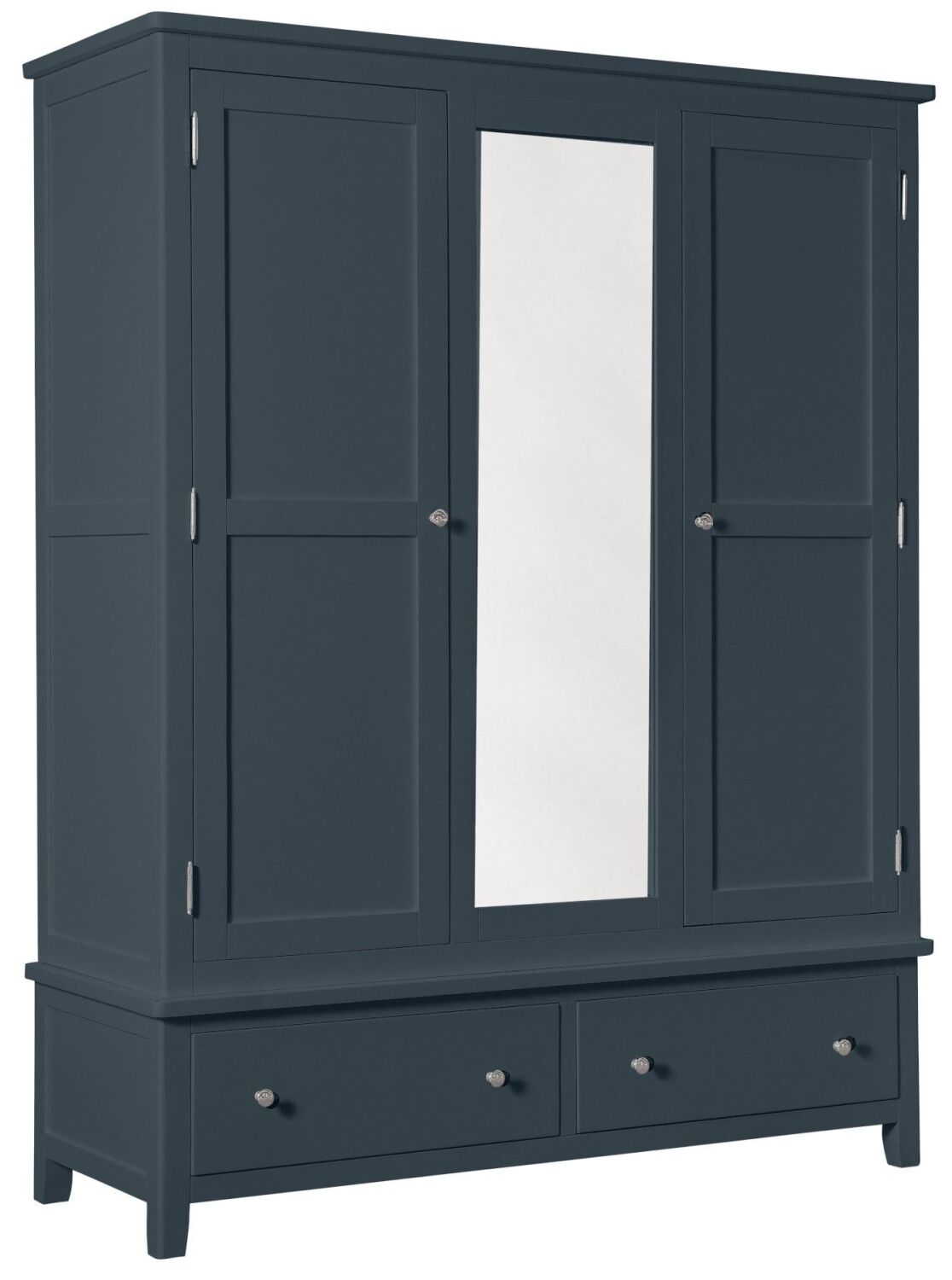 Burford Blue Triple Wardrobe