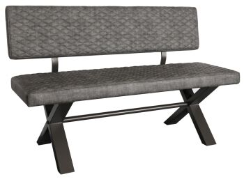 Create Bench - 140 Upholstered with back