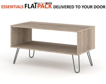 AUGUSTA DRIFTWOOD COFFEE TABLE ESSENTIALS FLAT PACK This award winning flat pack furniture is delivered (FREE)** to your door ready to assemble.