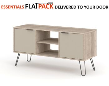 AUGUSTA DRIFTWOOD 2 DOOR FLAT SCREEN TV UNIT ESSENTIALS FLAT PACK This award winning  furniture is delivered (FREE)** to your door ready to assemble.