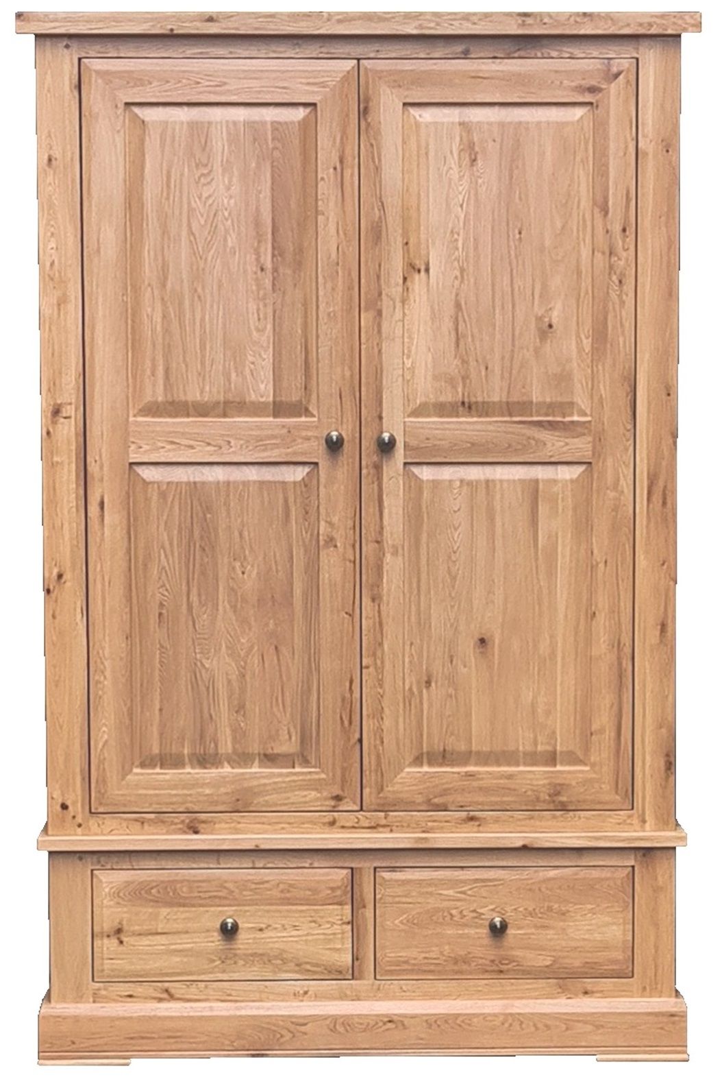 Hampton Abbey Oak Large Wardrobe with drawers