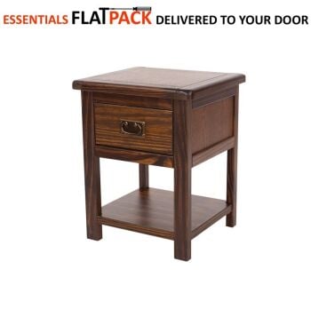 BOSTON HIGHLAND DARK 1 DRAWER CABINET ESSENTIALS FLAT PACK This award winning flat pack furniture is delivered (FREE)** to your door ready to assemble