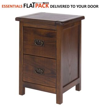 BOSTON HIGHLAND DARK 2 DRW PETITE CABINET ESSENTIALS FLAT PACK This award winning flat pack furniture is delivered (FREE)** to your door ready to asse