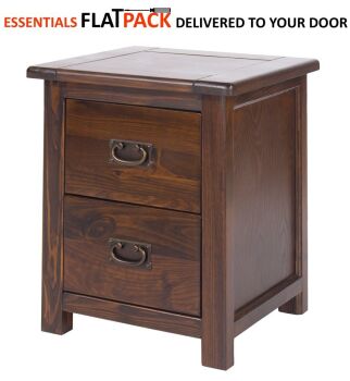 BOSTON HIGHLAND DARK 2 DRAWER STANDARD CABINET ESSENTIALS FLAT PACK This award winning flat pack furniture is delivered (FREE)** to your door ready to