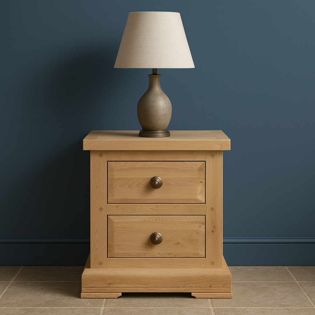 Hampton Abbey Oak bedside chest