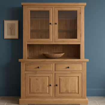 Hampton Abbey Oak Dresser - 2 Bay Dresser