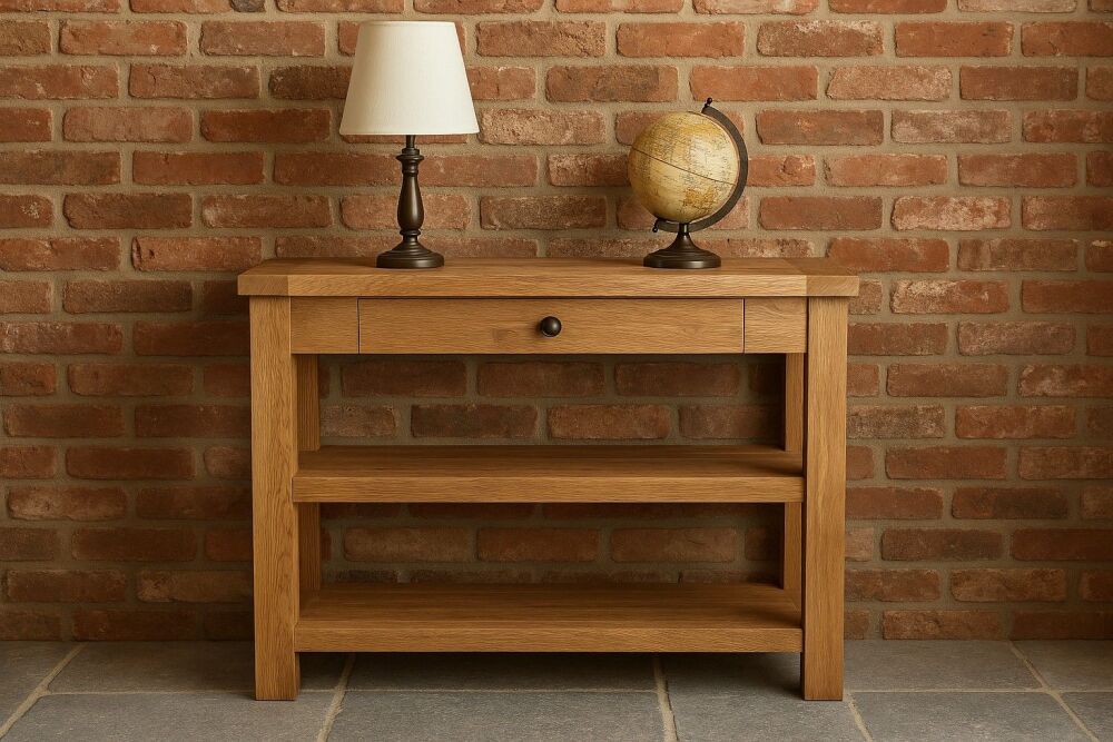 Hampton Abbey Oak Console Table