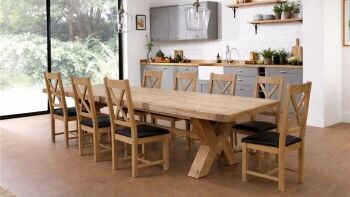 Hampton Abbey Oak Table - 3.5m Extending Table
