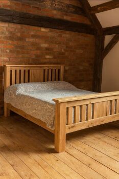 Hampton Abbey Oak 4'6" double bed