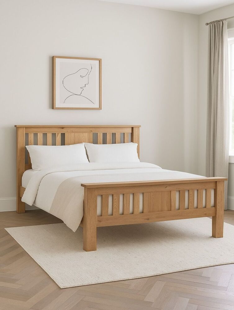 Hampton Abbey Oak 6' Super-King size bed