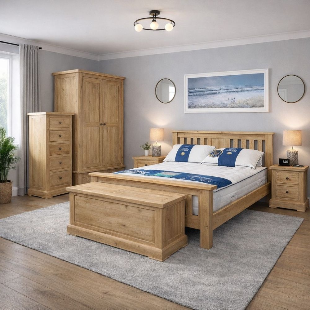 Hampton Abbey Oak Bedroom