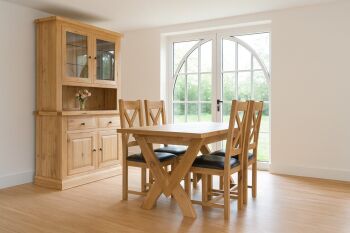Hampton Abbey Oak Table - 1.45m Extending Table