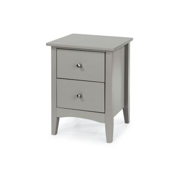 COMO GREY 2 DRAWER BEDSIDE ESSENTIALS FLAT PACK This award winning flat pack furniture is delivered (FREE)** to your door ready to assemble