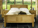 Quercus Oak Bed - 5' King-Size Panel - High Foot End