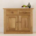 Quercus Oak Small 2 Bay Dresser Base