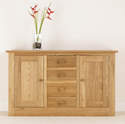 Quercus Oak 1.5 Centre Drawer Sideboard