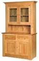Quercus Oak Large 2 Bay Dresser Base with Glazed Top