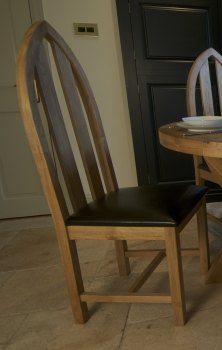 Hampton Abbey Oak Chair - Arch Back