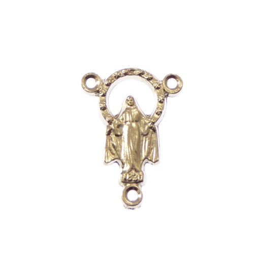 Silver 19mm junction with Miraculous figure