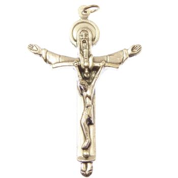 Silver colour cross Trinity crucifix pendant