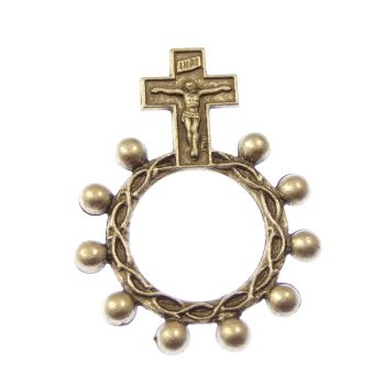 1-Decade metal rosary ring