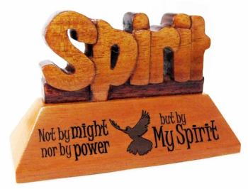 Spirit Christian wood mahogany desktop gift 10cm dove holy spirit ornament 