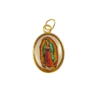 Rosay medal - Our Lady of Guadalupe image gold colour