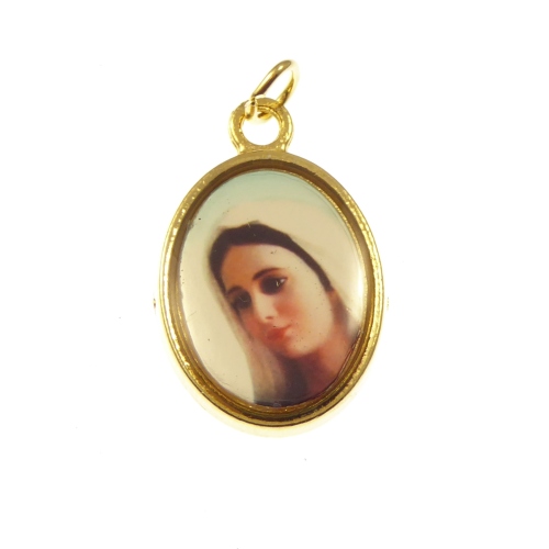 Rosary medal - Queen of Peace image