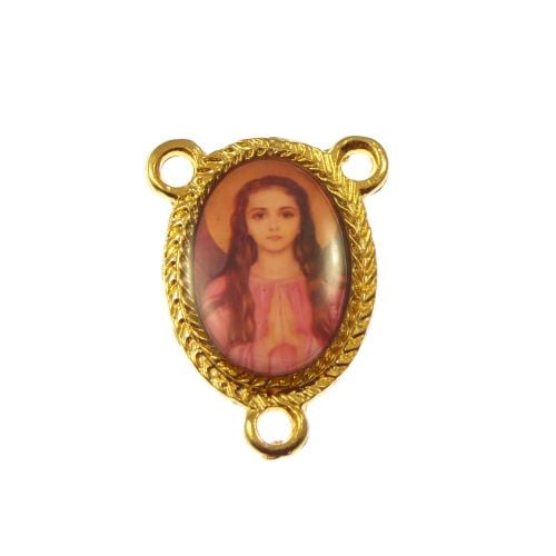 St. Philomena Catholic center gold rosary beads part