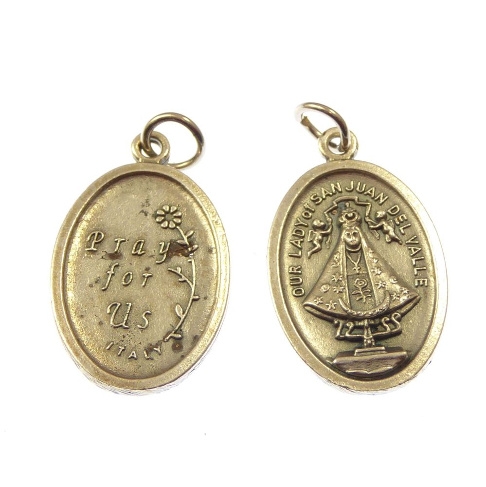 Silver Our Lady of San Juan medal 2cm