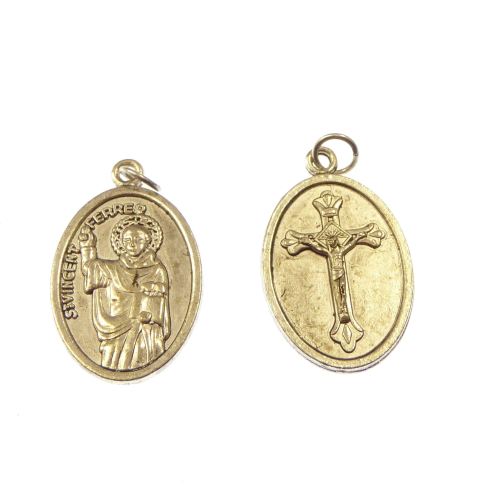 Silver St. Vincent Ferrer medal 2 cm