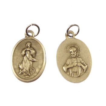 Rosary medal - Our Lady of the Assumption - metal
