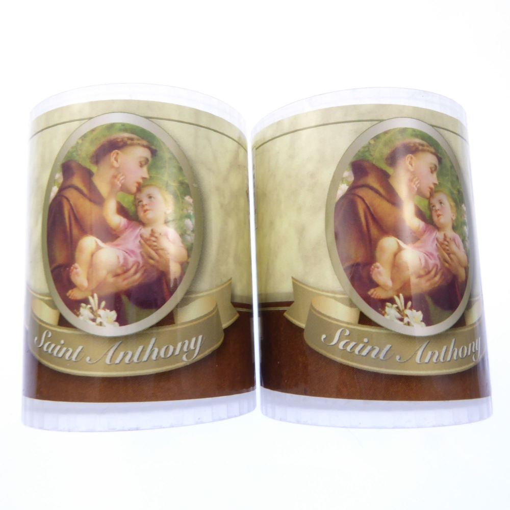 St. Anthony votive candle 24 hour burn 2.5 inch x 2