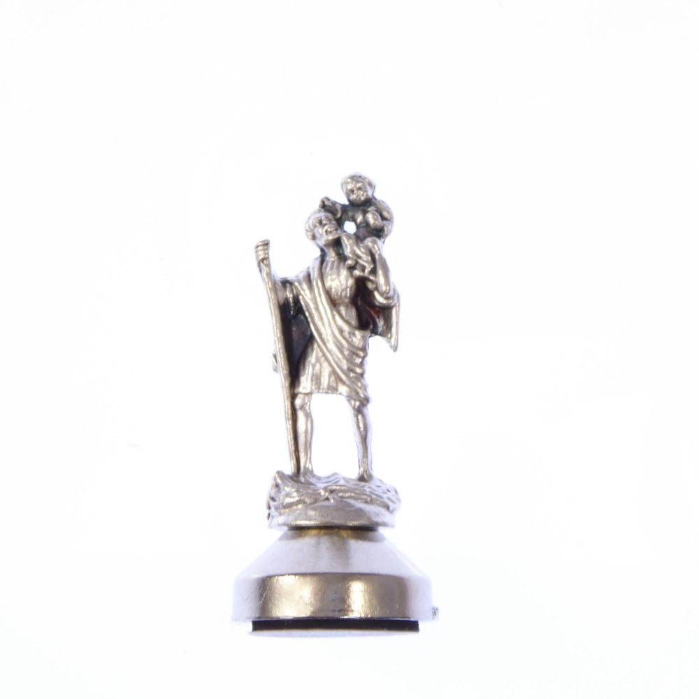 Catholic Saint Christopher statue, adhesive and magnetic