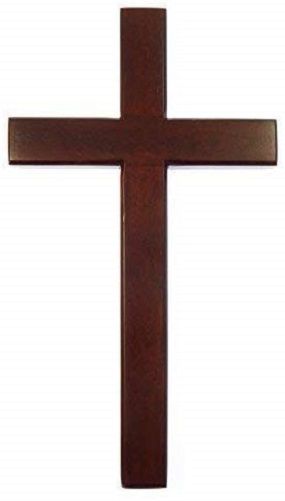 30cm wooden mahogany large wall hanging cross