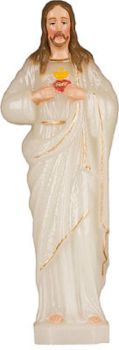 6" luminous Sacred Heart of Jesus statue ornament figurine