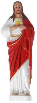 15cm Sacred Heart of Jesus statue red white ornament figurine 