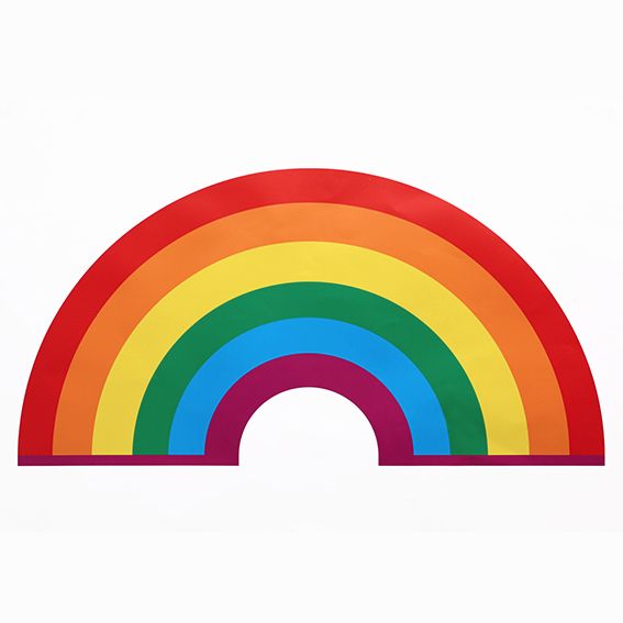 Rainbow magnet 9cm for metal surfaces vibrant colours 