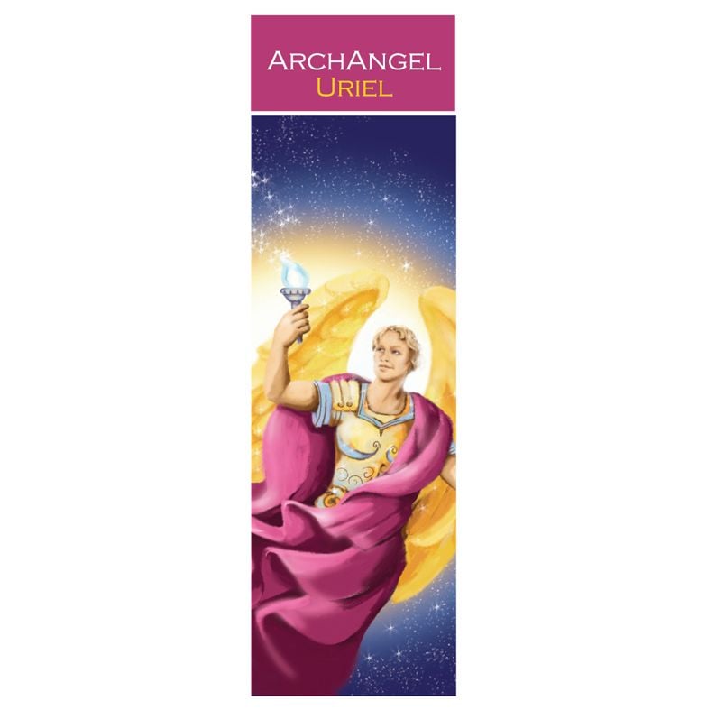  Spiritual Bookmark Archangel Uriel The Angel of Transformation 15cm 