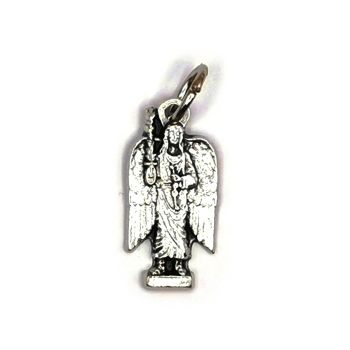  Archangel Michael silhouette medal silver colour medal 2cm 