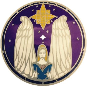  Guardian Angel Sun Catcher Sticker Sunseal for Windows and Doors 15cm Divine Guidance 