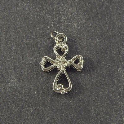 Rosary cross crucifix - silver plated