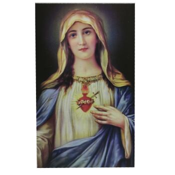 The Hail Mary prayer card 9cm wallet size Christian