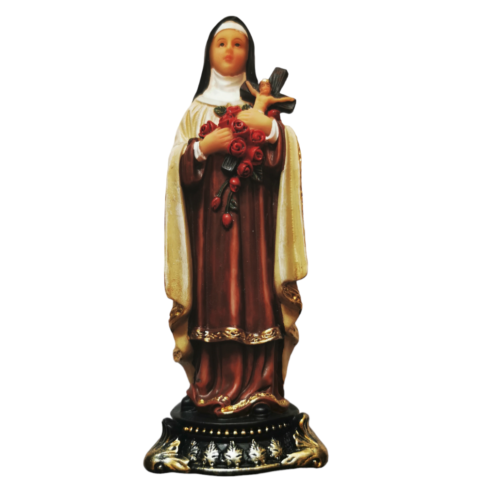 St. Therese 12cm statue ornament Catholic gift painted Saint figurine figur