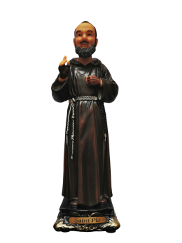 Saint Padre Pio 20cm statue ornament Catholic painted Saint figurine figure